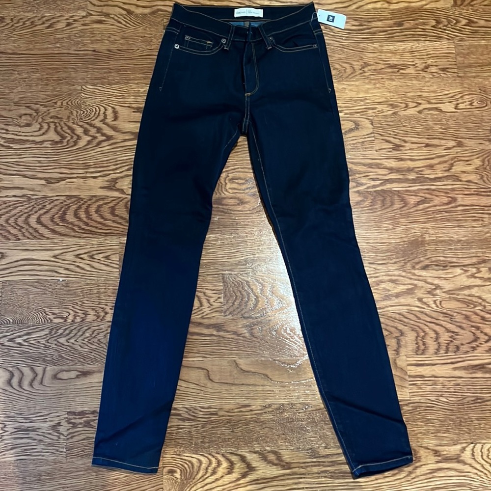 Gap True Skinny stretch dark blue jeans